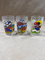3 Vintage McDonalds Juice Glasses