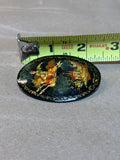 Russian Oval Painted Pin