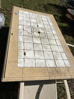 Faux Tile Top Patio Table w/Six Chairs