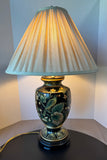 Oriental Accents Floral Bird Ceramic Vase Lamp (WORKS)