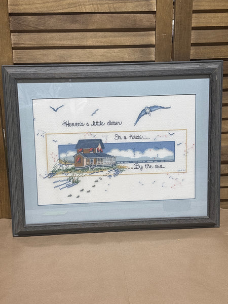 Hand Stitched Beach Scene