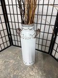 Farmhouse Milkcan Style Decor With Artificial Branches