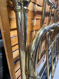 Double Brass Bed with Metal Rails