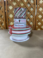 J- Christmas Ribbon Lot, 5 rolls