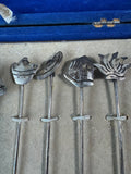 7-Piece Southwestern Sterling Silver Hors D’Oeuvre Picks in Box