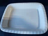 White Baking Dish With Basket