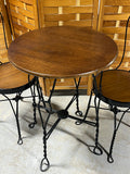Ice Cream Parlor Table with (2) Chairs