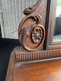 Berkey & Gay Vintage Wooden Tabletop Vanity Mirror