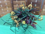 Bouquet of Faux Flowers, Cattails and Grasses