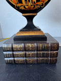 Chelsea House Style Heavyweight Neoclassical Urn on Book Stack Table Lamp (WORKS) AS IS (READ DESCRIPTION CAREFULLY)