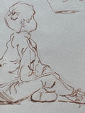 Sketches of Young Boy by Jean Buck; Signed