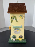 Heavenly Scent Flower Shop Hand Made Birdhouse with Back Door