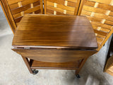 Drop Side Bar Cart on Casters