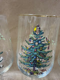 Christmas Tree Wine Glasses In Box (B)
