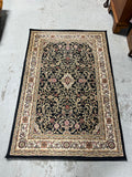 Black/Tan Carpet/Rug, 60"x40"