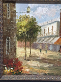 Original Impressionistic Painting of Marketplace; Signed