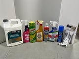 Cleaning Lot H.  Most bottles at least half full