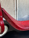 Radio Flyer Style Red Pressed Steel Vintage Push Scooter
