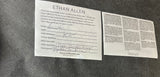 Ethan Allen Blue/White Striped Arm Chair
