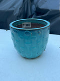 Teal Blue Ceramic Planter
