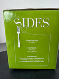 Over and Back Sides 4-Piece White Porcelain Bowls in Box