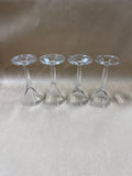 Williamsburg Crystal Wine Glasses With Box - Set Of 4 // 3 Sets Available // PRICED INDIVIDUALLY