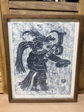 Temple Rubbing of Mayan Warrior