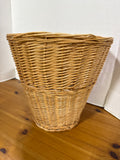 Hand Woven Wicker Waste Basket