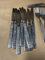 Lot Of Assorted Floral Silverware — 32 Pieces