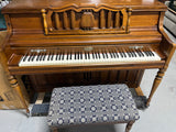 Wurlitzer Upright Piano with Bench***HEAVY ITEM***READ DETAILS ON PICK UP POLICY***