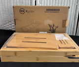 Sealed Rynex Bamboo Deluxe Expanding Bathtub Shelf in Natural with Box