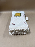 Cotton Lace Style Chicken Kitchen Towels - Appears Unused