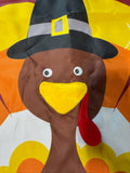 Give Thanks Turkey Outdoor Decorative Flag