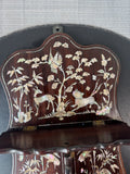 Mother of Pearl Inlay Vintage Asian Folding Wall Shelf