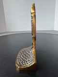 Solid Brass Heavyweight U.S. Naval Academy Ex Scientia Tridens Seal Bookend