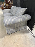 Blue/Tan Stripe Sofa***HEAVY ITEM***READ DETAILS ON PICK UP POLICY***