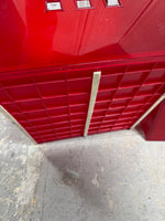 Pair of IKEA Lekman Red Plastic Storage Boxes