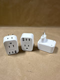(B) Set Of 3 Travel Adapters NOT TESTED