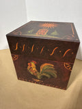 Canvas Primitive Style Rooster And House Nesting Boxes - Bobs Boxes - 7 Boxes