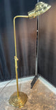 Brass Vintage Adjustable Pharmacy Floor Lamp (WORKS) (2 AVAILABLE—PRICED AT $145 EACH)