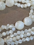 Vintage Mother of Pearl Beaded Necklace