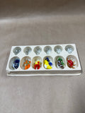 (A) Set Of 6 Floating Glass Aquatic Animal Aquarium Decorations