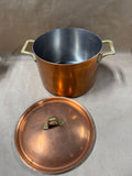 (E) Paul Revere Copper Stock Pot With Brass Handles