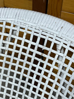 Kid's/Doll White Wicker Rocking Chair