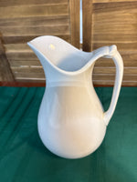 Large White Ironstone Pitcher