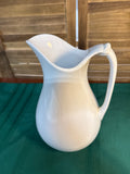 Large White Ironstone Pitcher