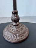 Brown Wrought Iron Parisian Style Freestanding Wreath Holder