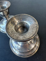 Pair of Sterling Silver Weighted Candlesticks