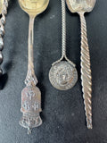 6-Piece Sterling Silver Vintage Souvenir Spoons