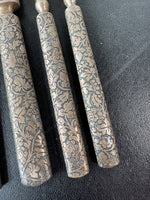 4-Piece R. Wallace & Sons Vintage Leaf Embossed Fruit & Nut Set